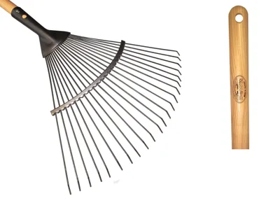 Hrábě na trávu DeWit, násada 150 cm