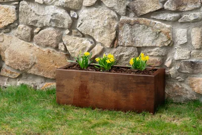 Corgarden Zahradní květináč LINE 1005 40 x 90 x 30 cm Corten