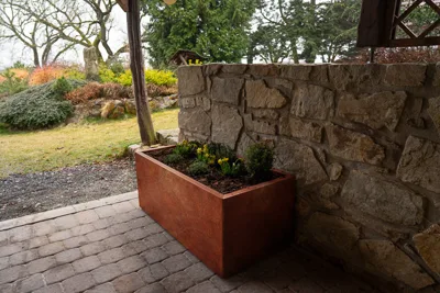 Corgarden Zahradní květináč LINE 1007 60 x 120 x 50 cm Corten