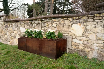 Corgarden Vyvýšený záhon ALTO 1010 69 x 136 x 52 cm Corten