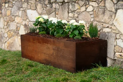 Corgarden Vyvýšený záhon ALTO 1011 69 x 204 x 52 cm Corten