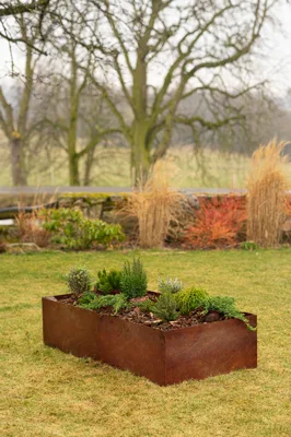 Corgarden Vyvýšený záhon VIVO 1012 74 x 148 x 36 cm Corten