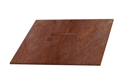 Corgarden Zahradní ohniště VÍKO 1019 50 x 50 x 1 cm Corten