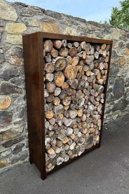 Corgarden Zahradní dřevník STORA 1035 180 x 120 x 40 cm Corten