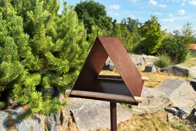 Corgarden Ptačí krmítko VELA 1041 25 x 25 x 20 cm Corten