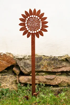 Corgarden Zahradní dekorace SLUNEČNICE 1052 70 x 20 cm Corten