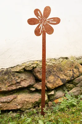 Corgarden Zahradní dekorace KVĚTINA 1 1053 65 x 16 cm Corten