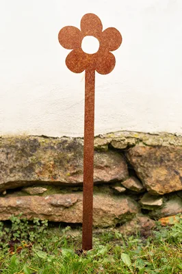 Corgarden Zahradní dekorace KVĚTINA 2 1054 68 x 16 cm Corten