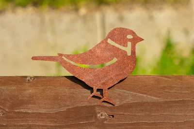Corgarden Zahradní dekorace VRABEC 3 1059 15 x 10 cm Corten