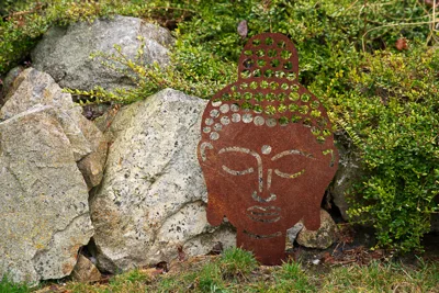 Corgarden Zahradní dekorace BUDDHA 1062 70 x 42 cm Corten